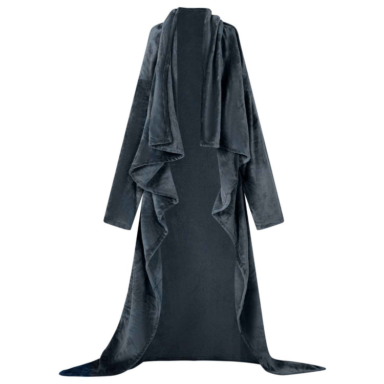 VidaXL Decke Hoodie Marineblau aus Flanell