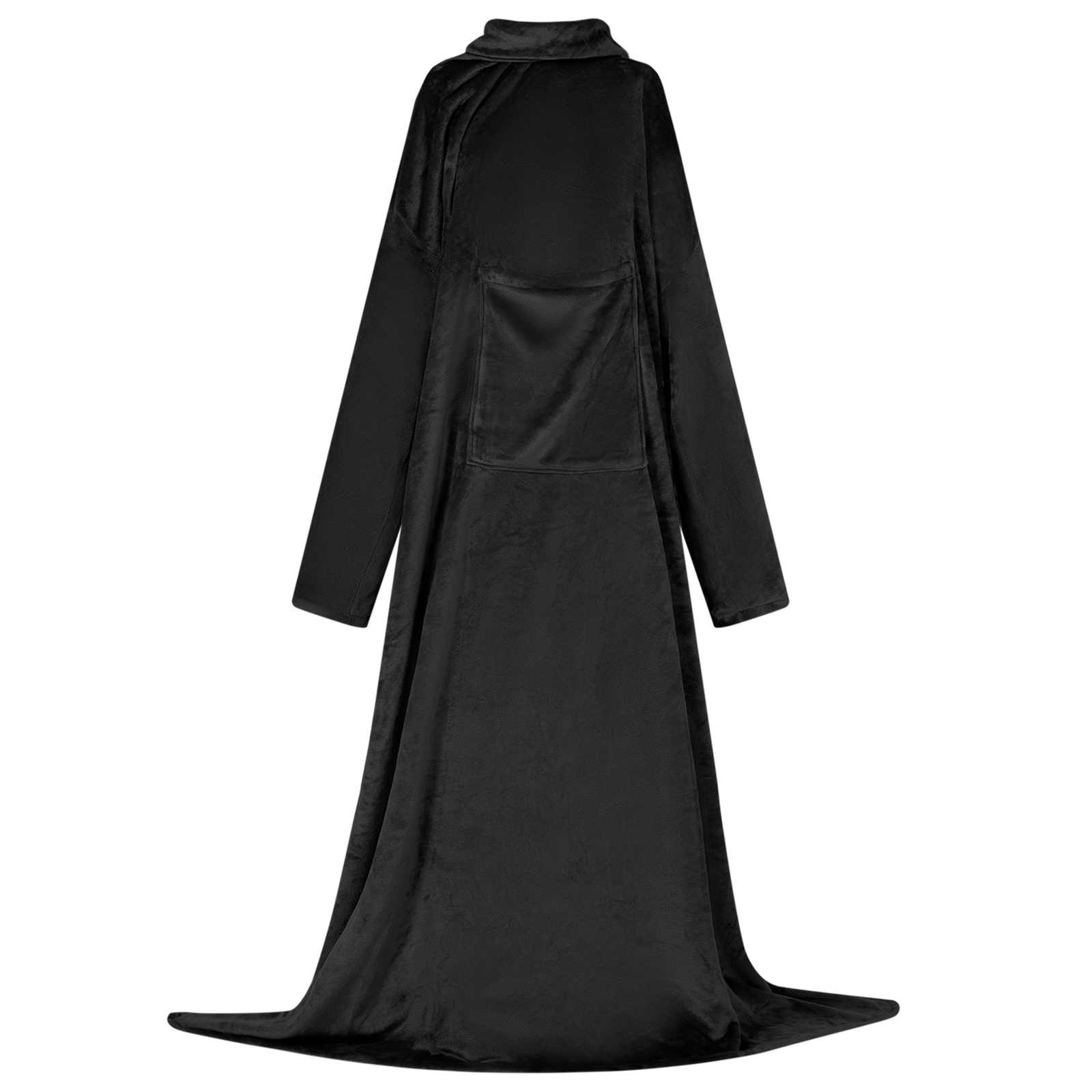 VidaXL Decke Hoodie schwarz aus Flanell