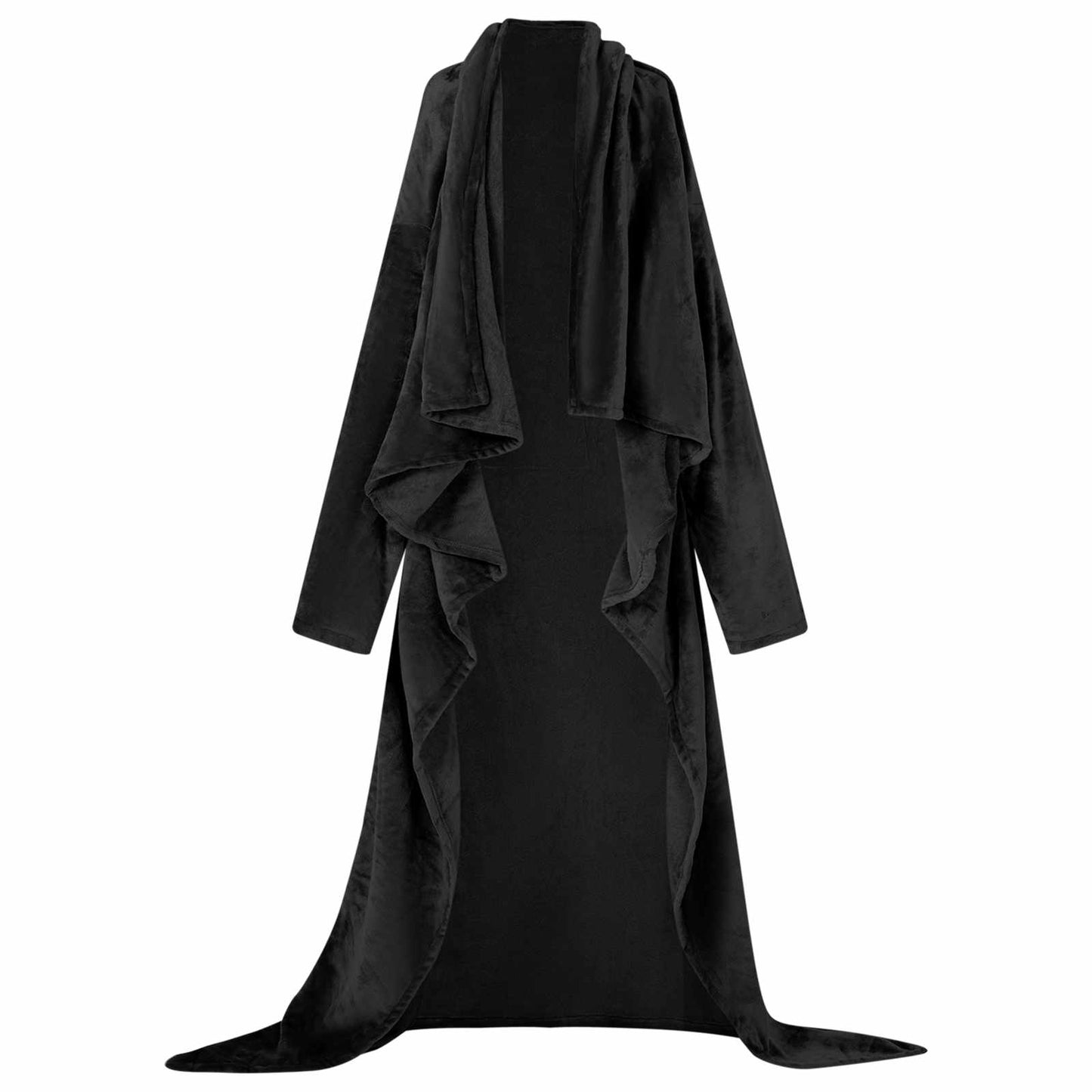 VidaXL Decke Hoodie schwarz aus Flanell