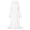 Vidaxl Decke Hoodie weiß aus Flanell