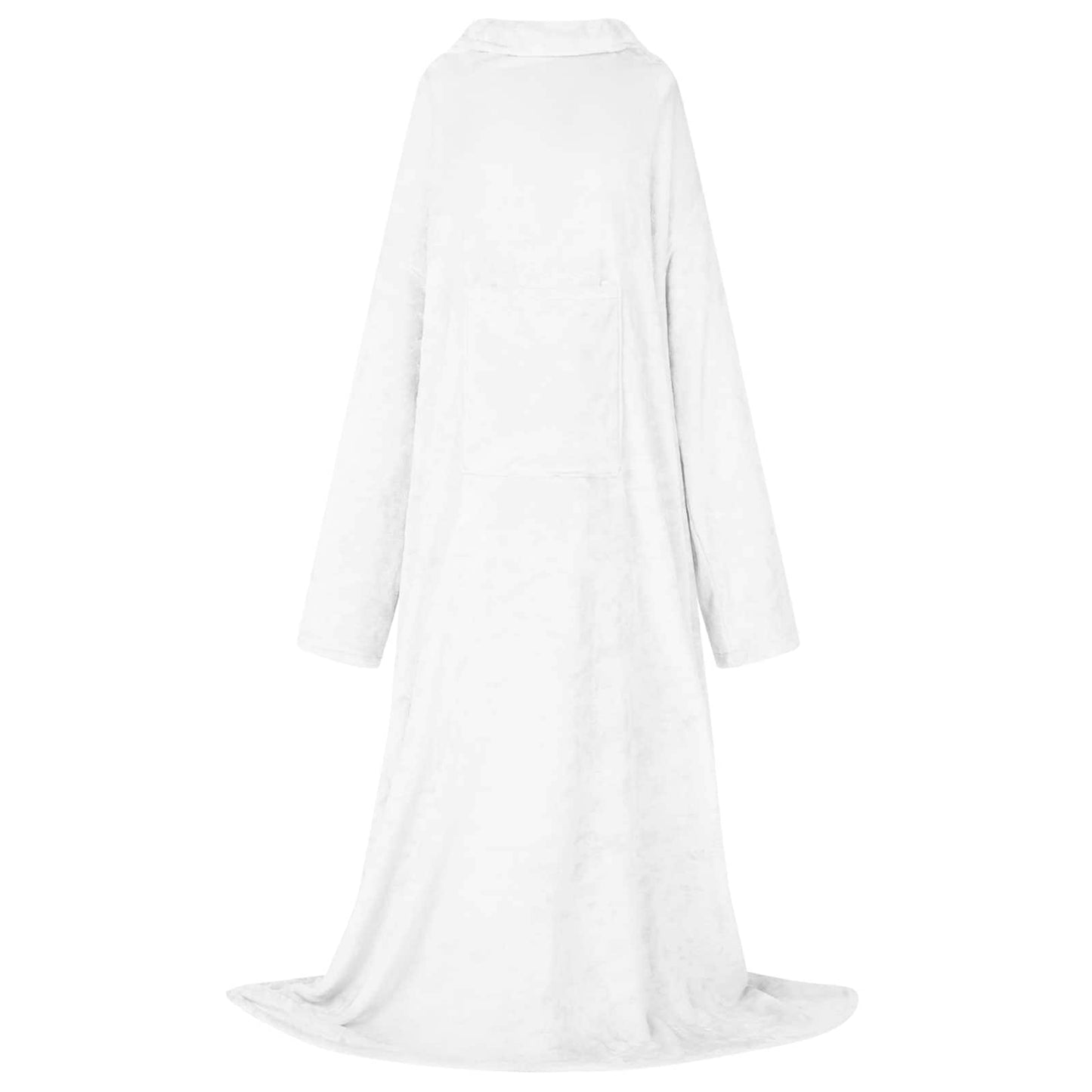 Vidaxl Decke Hoodie weiß aus Flanell