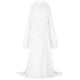 Vidaxl Decke Hoodie weiß aus Flanell