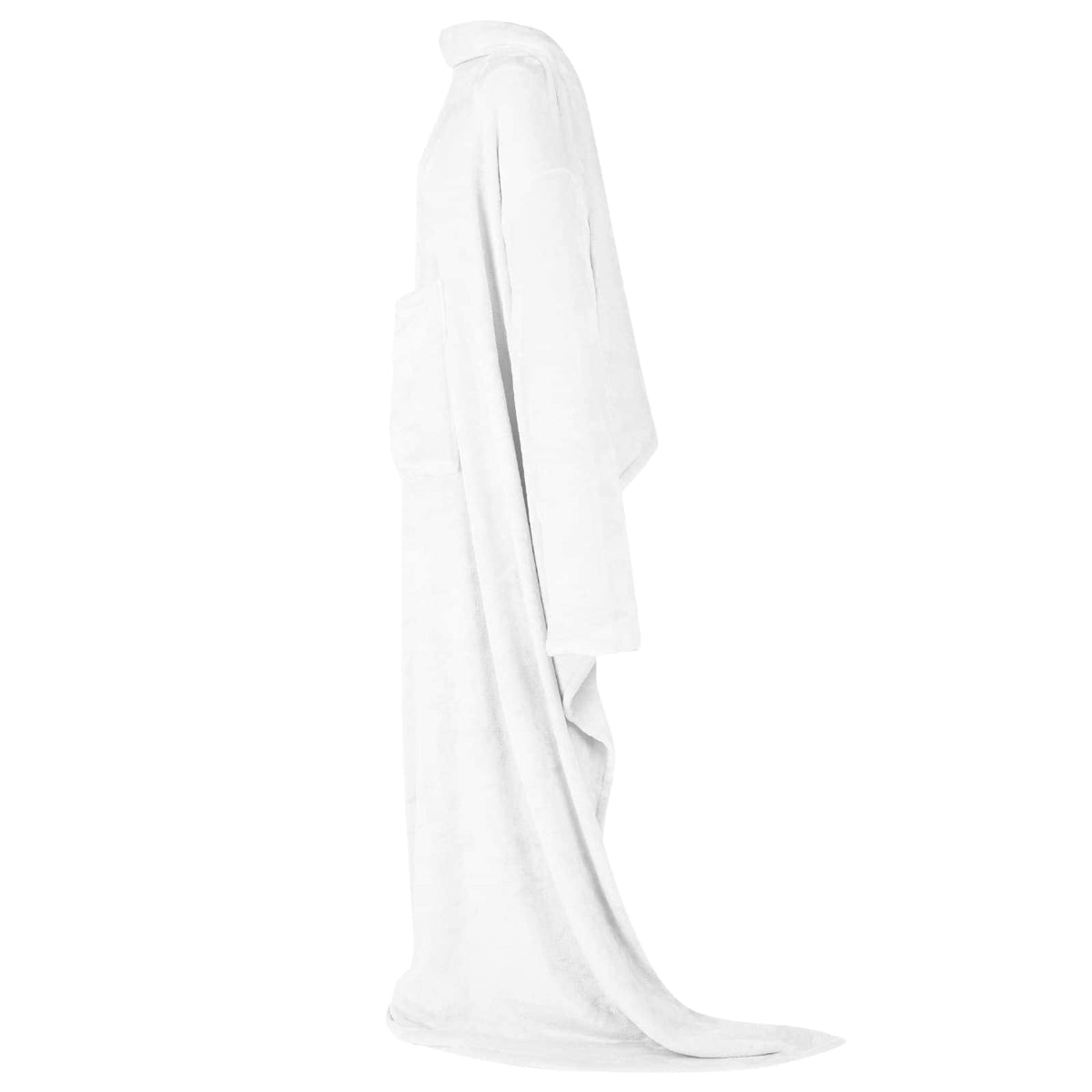 Vidaxl Decke Hoodie weiß aus Flanell