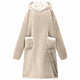 VidaXL Decken-Hoodie Beige mit Fleece und Flanell