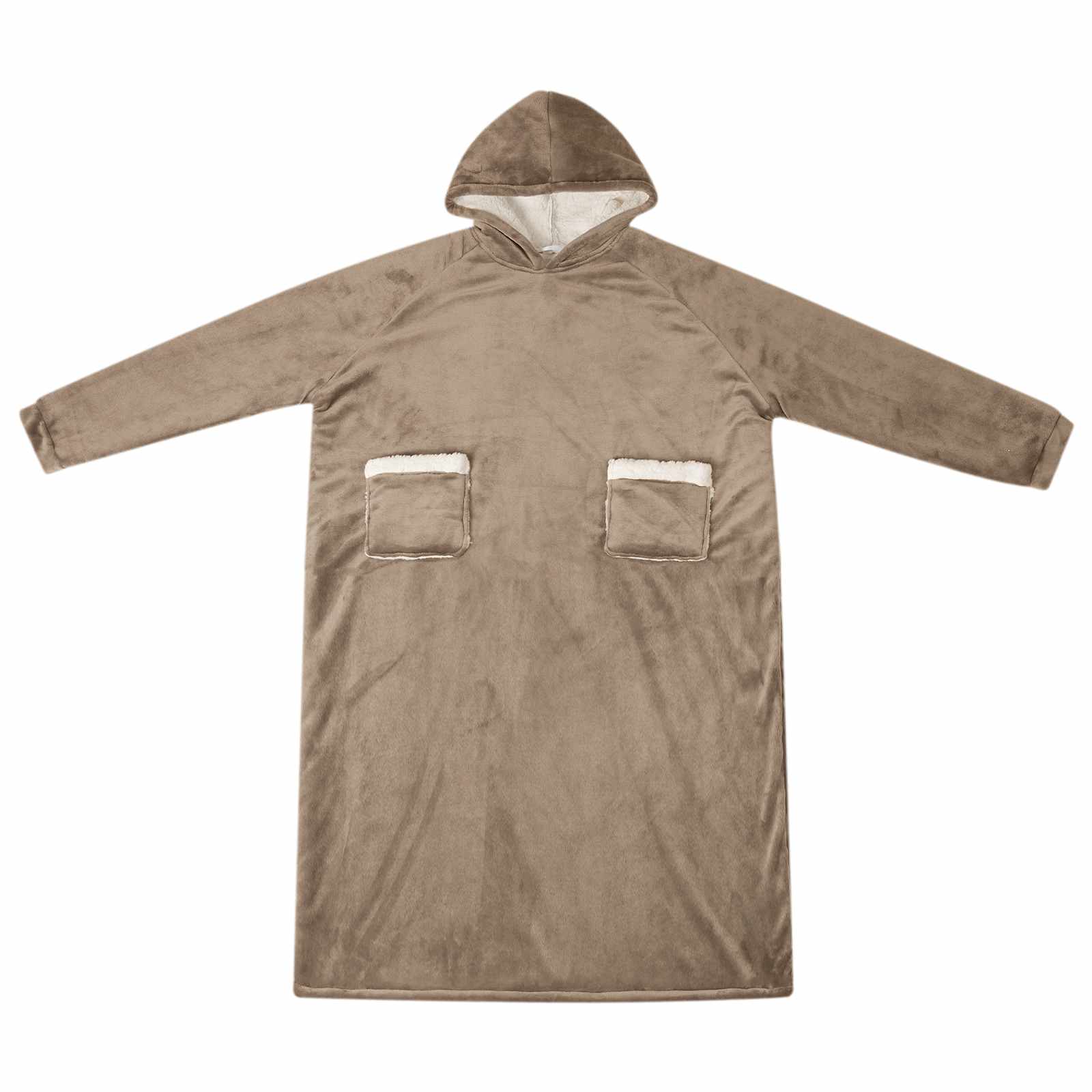 Vidaxx Decke Hoodie Kamel mit Fleece und Flanell