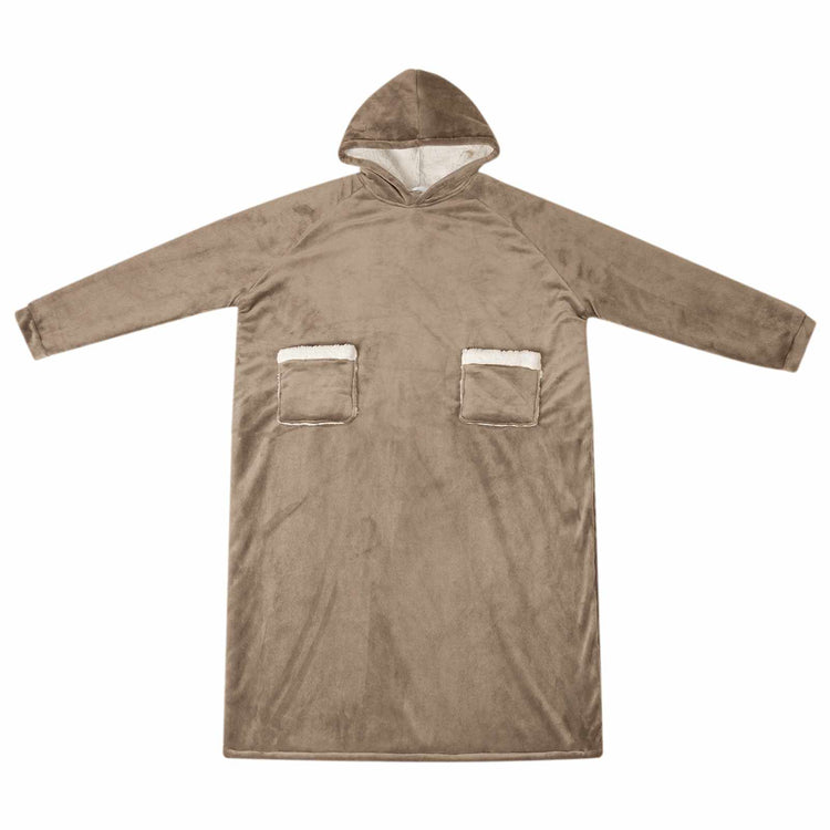 Vidaxx Decke Hoodie Kamel mit Fleece und Flanell