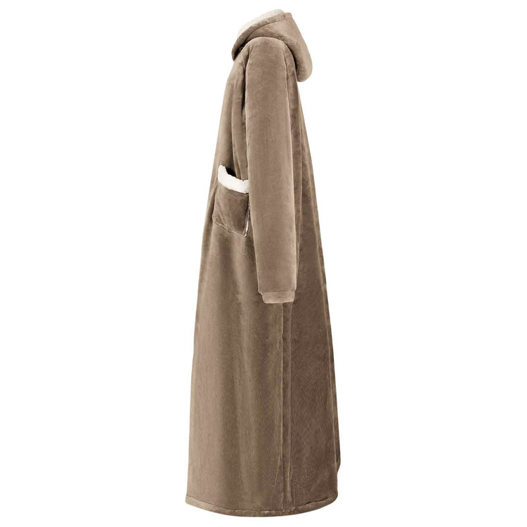 Vidaxx Decke Hoodie Kamel mit Fleece und Flanell