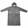 Vidaxl Decke Hoodie dunkelgrau l Fleece und Flanell