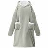 Vidaxx Decken-Hoodie grau mit Fleece und Flanell
