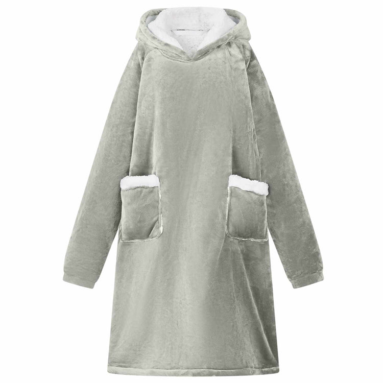 Vidaxx Decken-Hoodie grau mit Fleece und Flanell