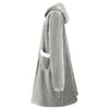 Vidaxx Decken-Hoodie grau mit Fleece und Flanell