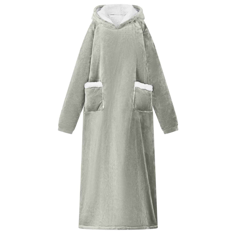 Vidaxx Decken-Hoodie grau mit Fleece und Flanell