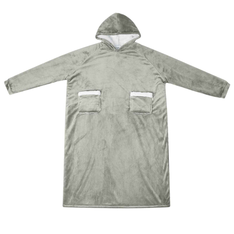 Vidaxx Decken-Hoodie grau mit Fleece und Flanell
