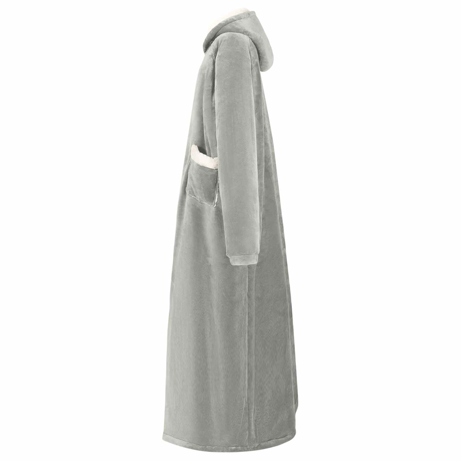 Vidaxx Decken-Hoodie grau mit Fleece und Flanell