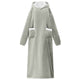 Vidaxl Decke Hoodie grau l Fleece und Flanell