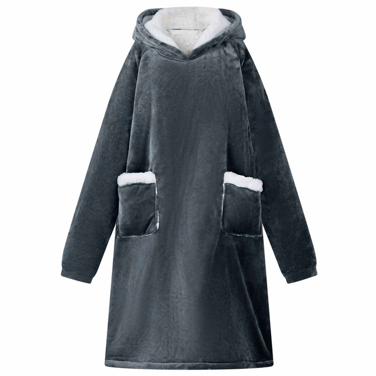 Vidaxx Decken-Hoodie Marineblau mit Fleece und Flanell