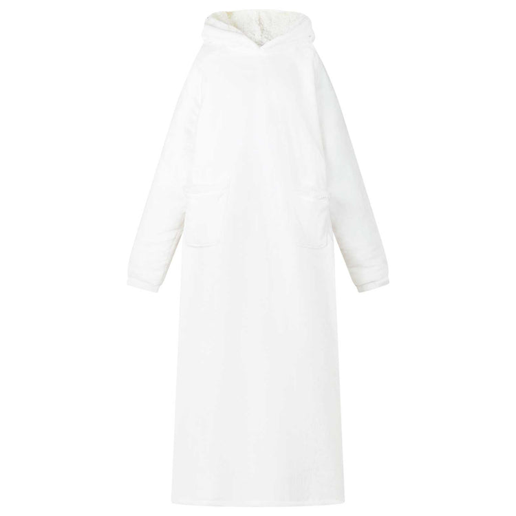 Vidaxx Decken-Hoodie weiß mit Fleece und Flanell