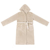 VidaXL Bademantel Hoodie beige s Flanell