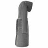 Vidaxl Bademantel Hoodie dunkelgrau l Flanell