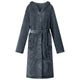 VidaXL Bademantel Kapuzenpullover Marineblau S Flanell