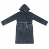 VidaXL Bademantel Kapuzenpullover Marineblau S Flanell