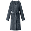 VidaXL Bademantel Kapuzenpullover Marineblau XL Flanell