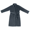 VidaXL Bademantel ohne Kapuze, Marineblau, Flanell