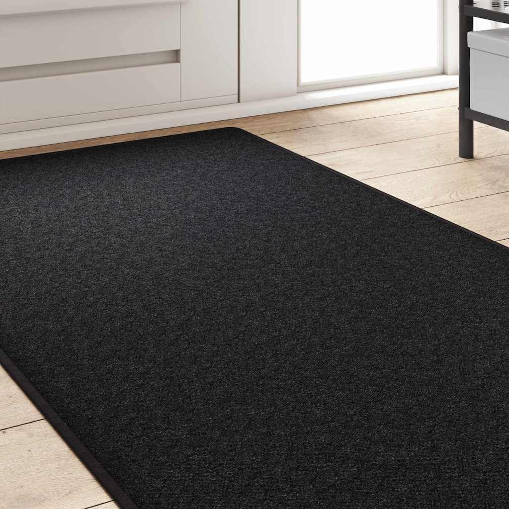Vidaxl Teppichläufer Anthrazit 80 x 500 cm 100 % Polypropylen