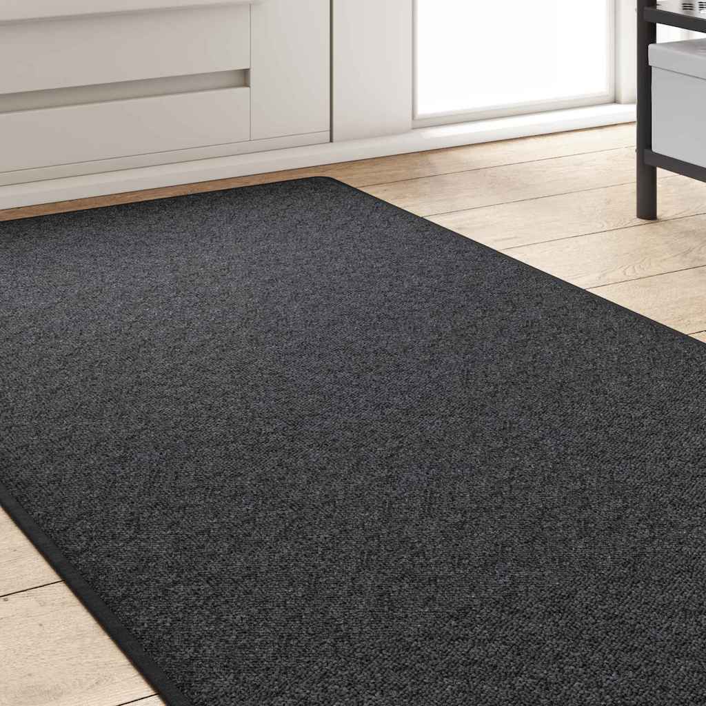 Vidaxl Teppichläufer dunkelgrau 80 x 500 cm 100 % Polypropylen