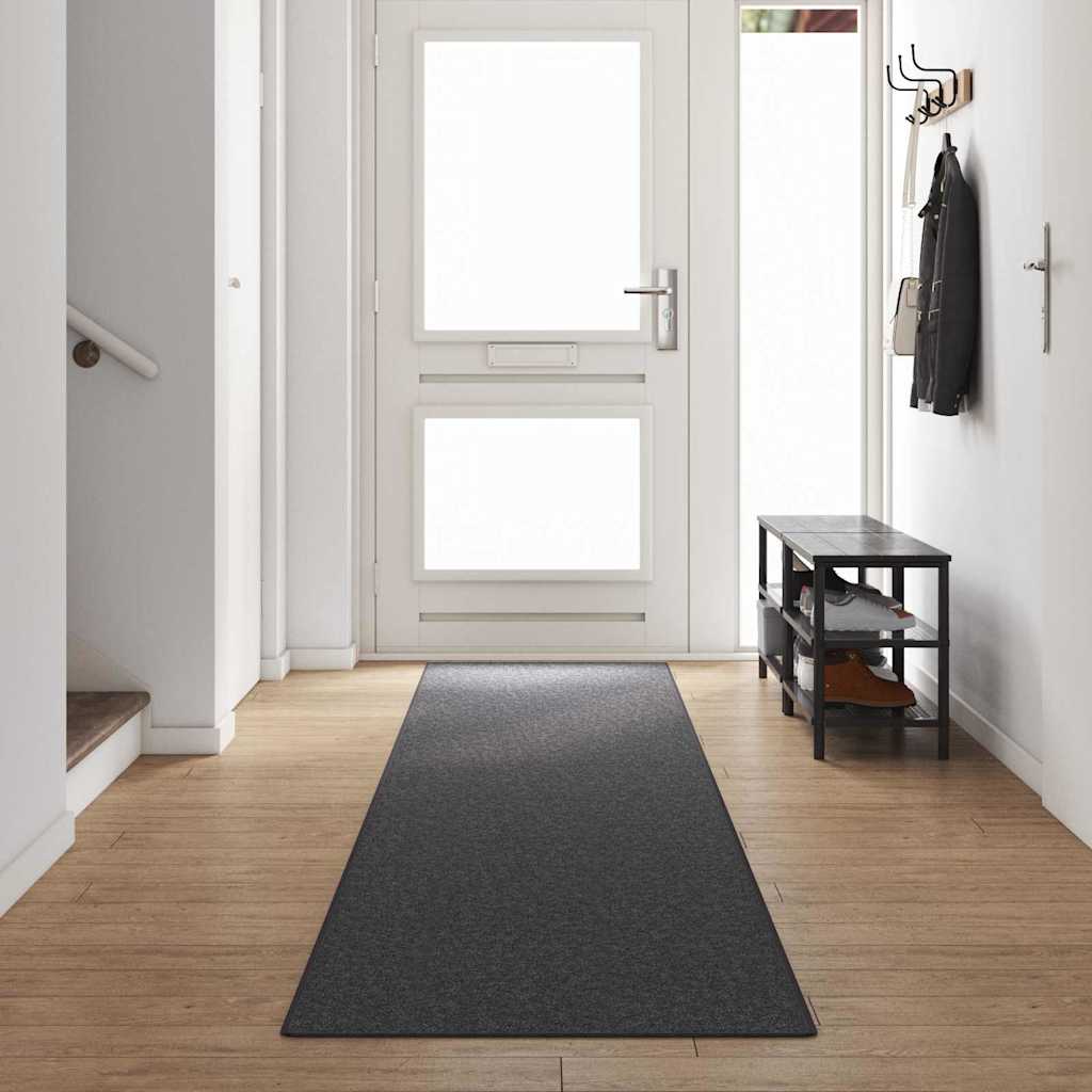 Vidaxl Teppichläufer dunkelgrau 80 x 500 cm 100 % Polypropylen