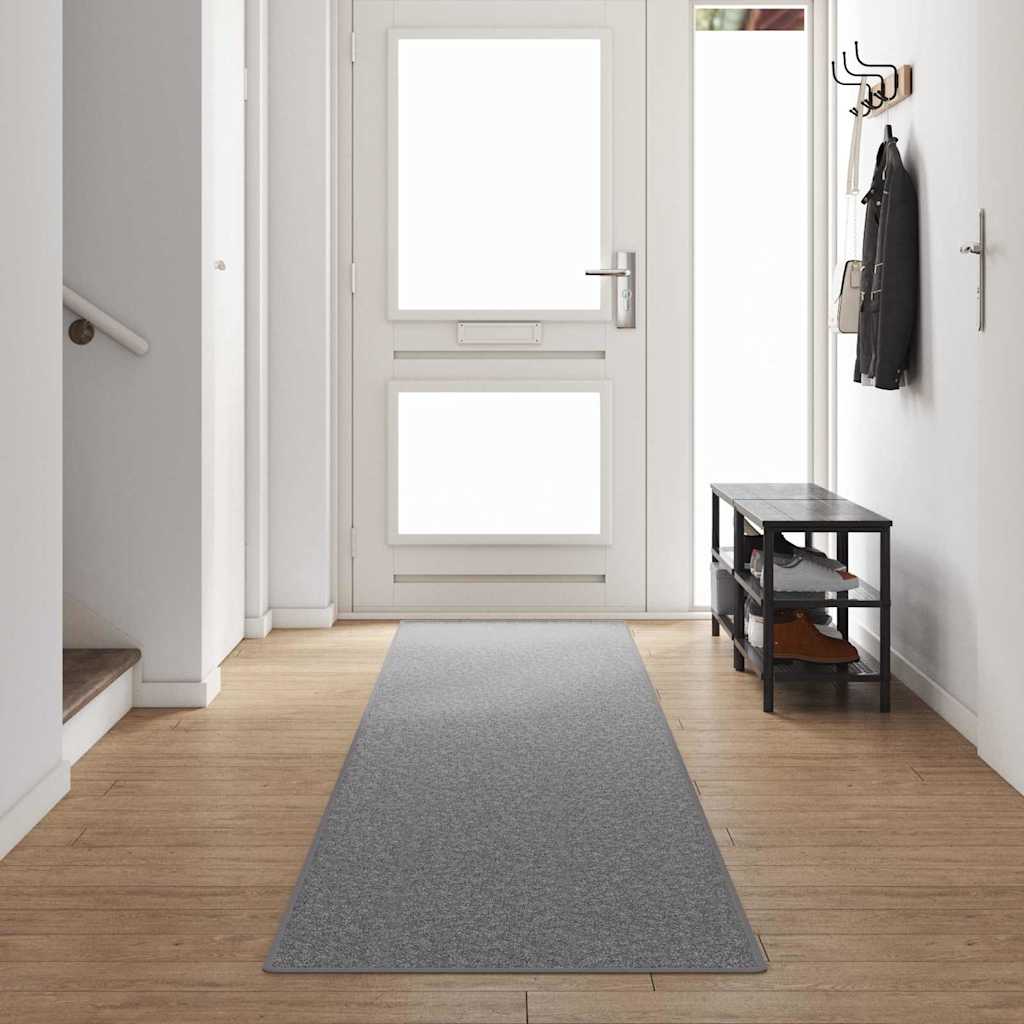 Vidaxl Teppichläufer hellgrau 80 x 500 cm 100 % Polypropylen