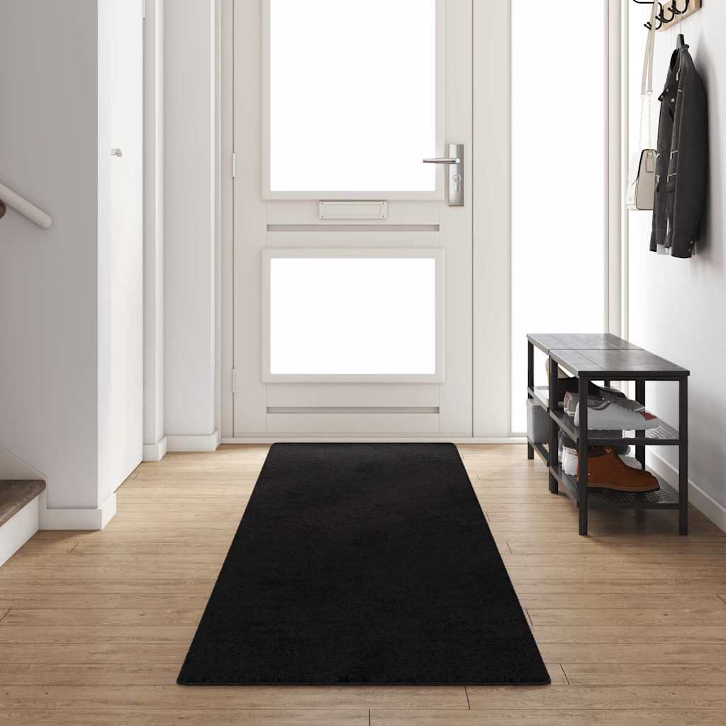 Vidaxx Teppichläufer Schwarz 80 x 400 cm 100 % Polypropylen-Tuft