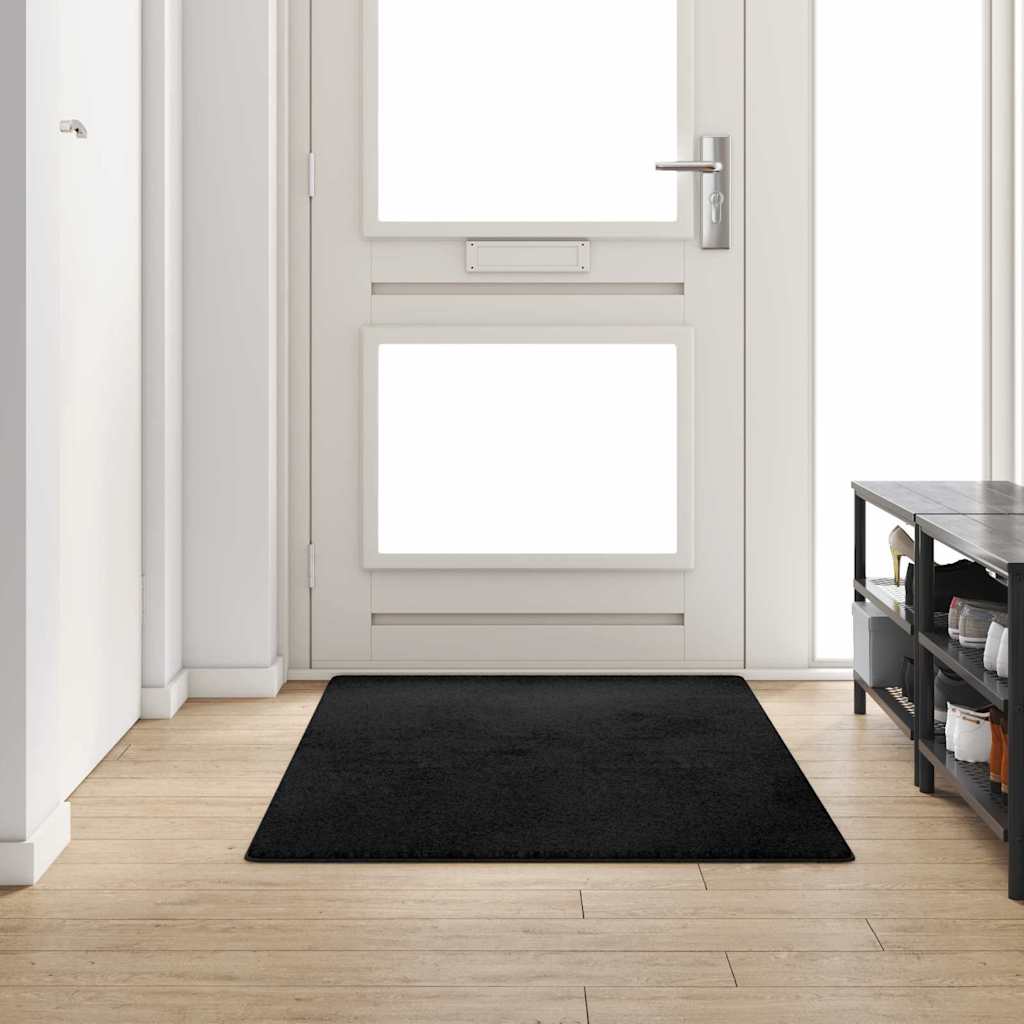 Vidaxx Teppichläufer schwarz 100 x 200 cm 100 % Polypropylen-Tuft