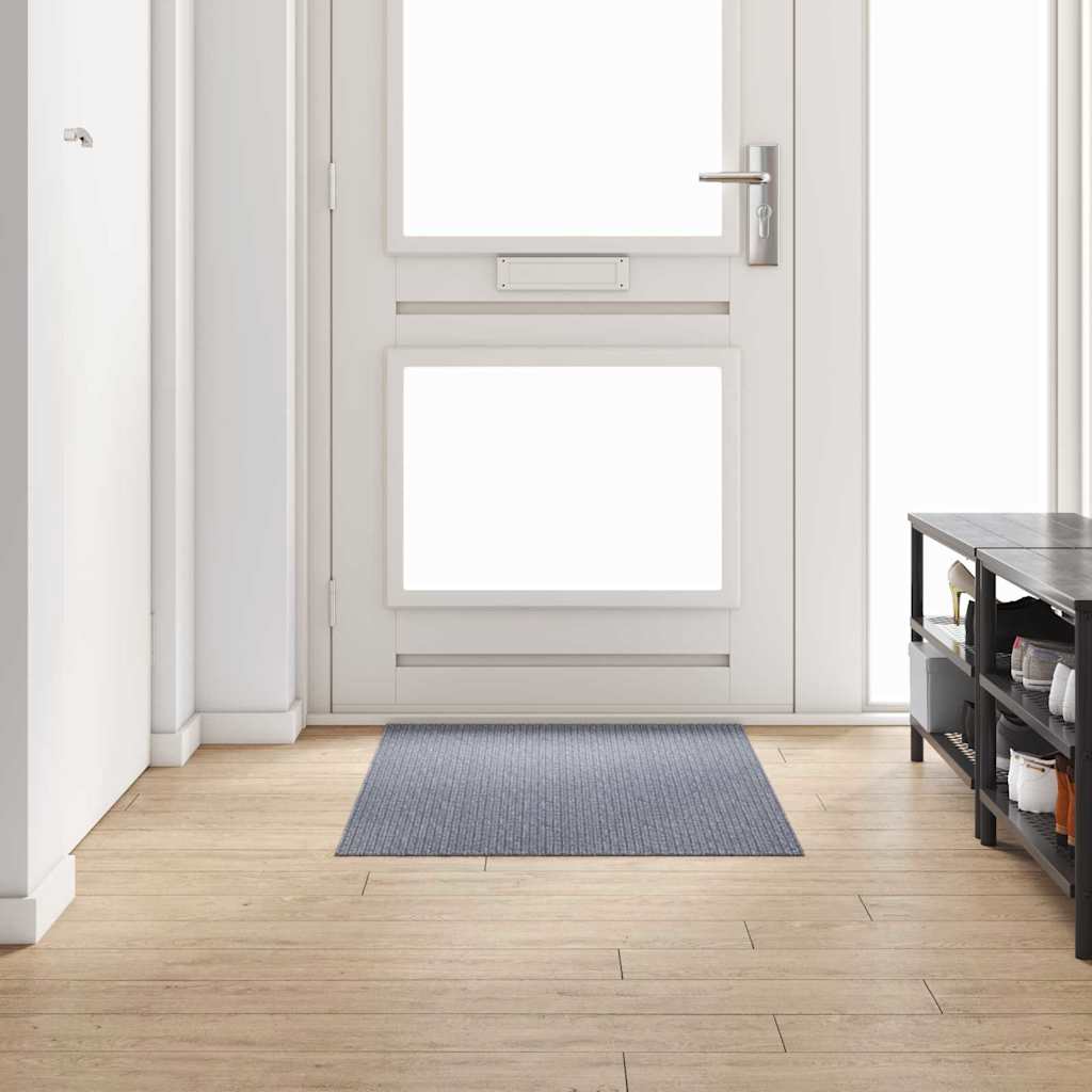 Vidaxl Teppichläufer hellgrau 80 x 150 cm Stoff