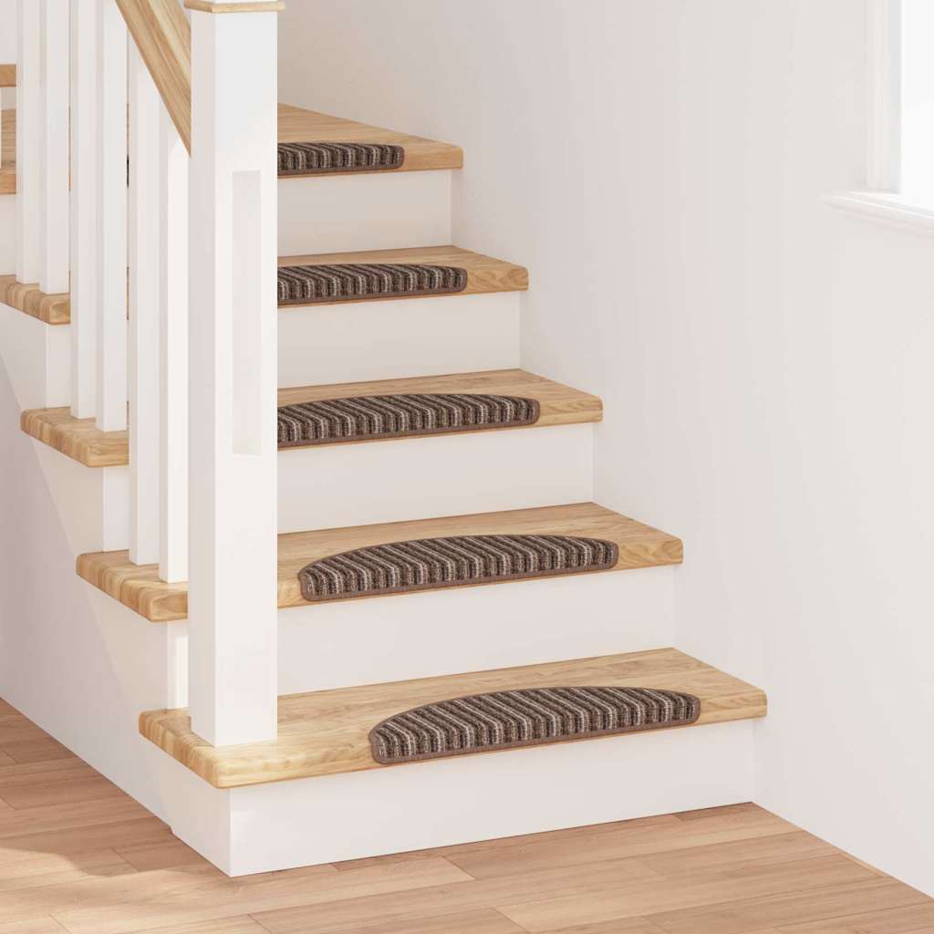 Vidaxx self-adhesive stair mats 15 pcs brown 56 x 17 x 3 cm