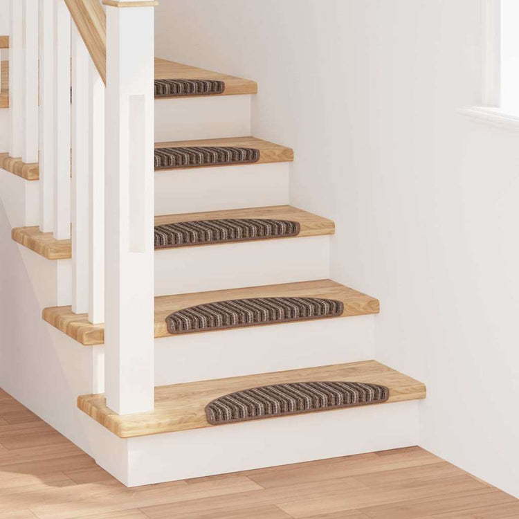 Vidaxx self-adhesive stair mats 15 pcs brown 56 x 17 x 3 cm