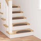 Vidaxx self-adhesive stair mats 15 pcs brown 56 x 17 x 3 cm