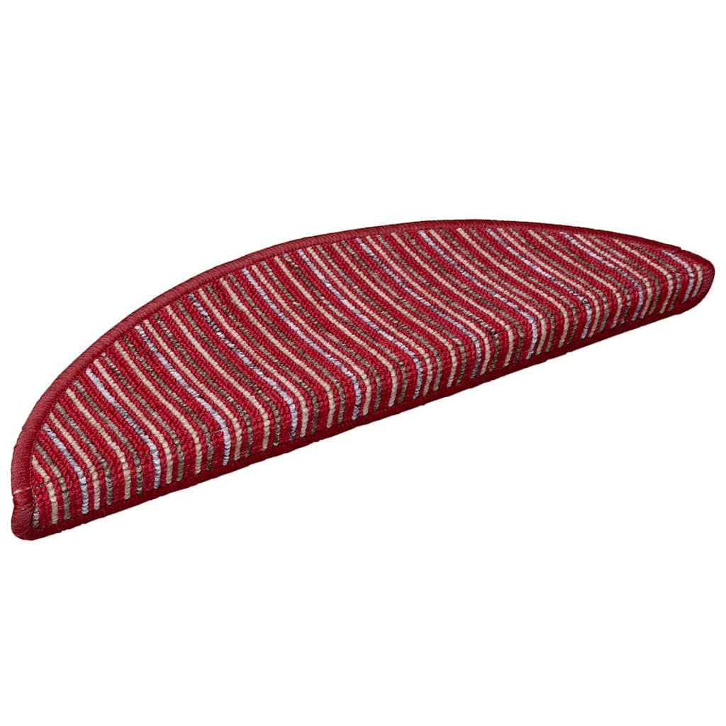 Vidaxx selbstklebende Stufenmatten 15 Stück rot 56 x 17 x 3 cm