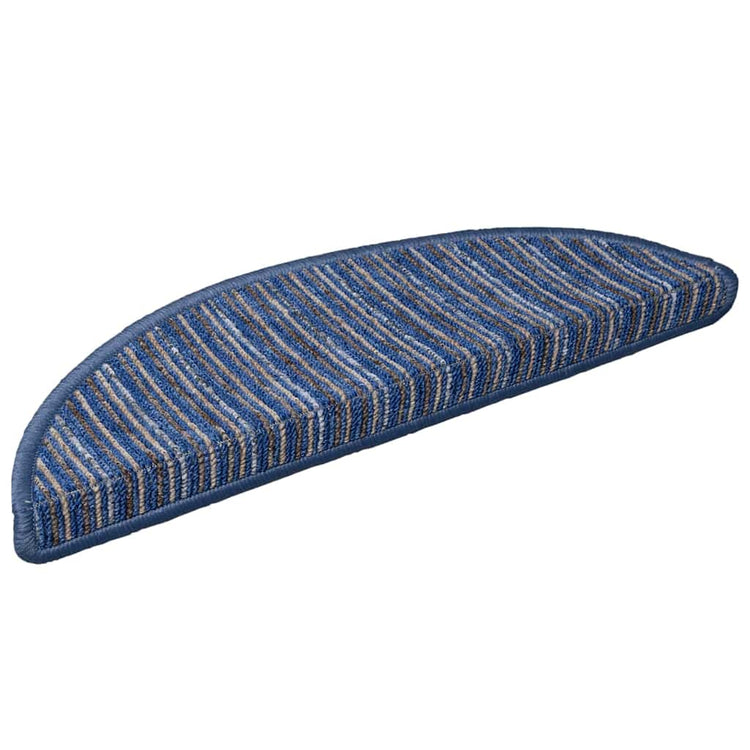 Vidaxx selbstklebende Stufenmatten 15 Stück blau 56 x 17 x 3 cm