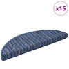 Vidaxx selbstklebende Stufenmatten 15 Stück blau 56 x 17 x 3 cm
