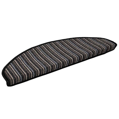Vidaxx selbstklebende Stufenmatten 15 Stück Anthrazit 65 x 21 x 4 cm