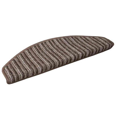 Vidaxx selbstklebende Stufenmatten 15 Stück braun 65 x 21 x 4 cm