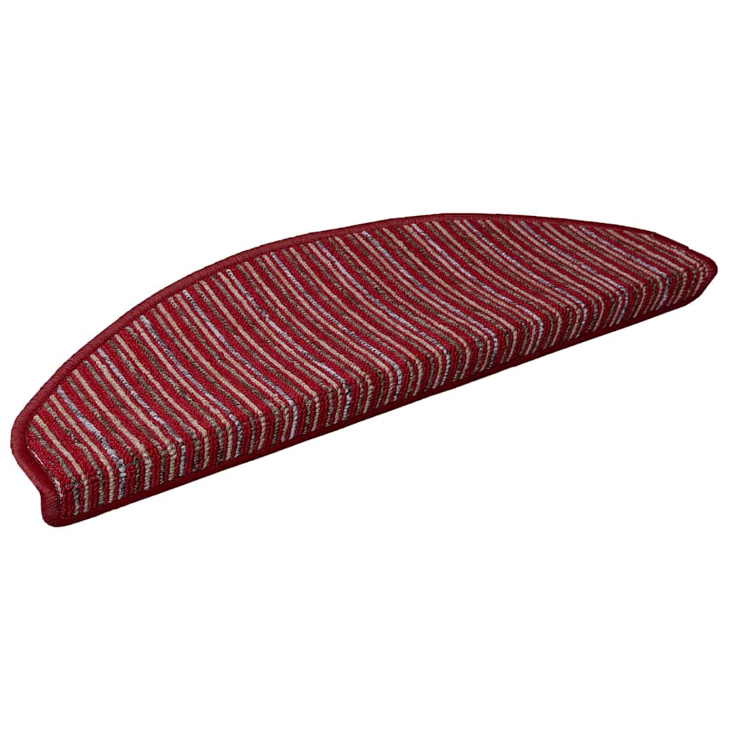 Vidaxx selbstklebende Stufenmatten 15 Stück rot 65 x 21 x 4 cm