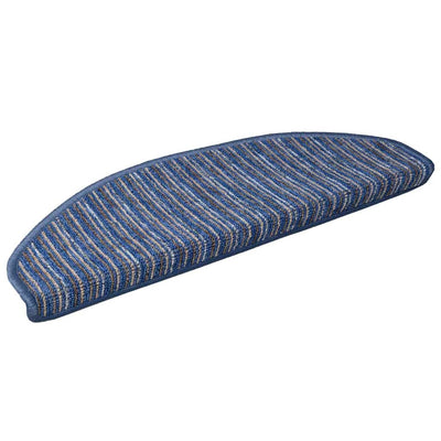 Vidaxx selbstklebende Stufenmatten 15 Stück blau 65 x 21 x 4 cm