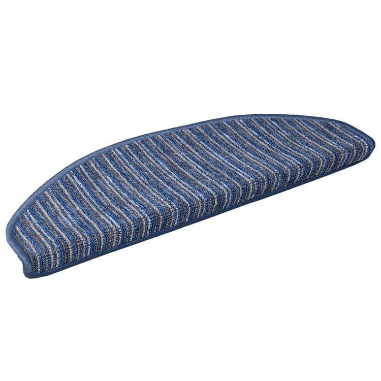 Vidaxx selbstklebende Stufenmatten 15 Stück blau 65 x 21 x 4 cm