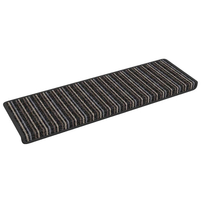 Vidaxx selbstklebende Stufenmatten 15 Stück Anthrazit 65 x 21 x 4 cm