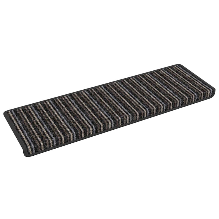 Vidaxx selbstklebende Stufenmatten 15 Stück Anthrazit 65 x 21 x 4 cm
