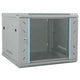Vidaxxl Netzwerkschrank mit Stauraum grau 60 x 60 x 50 cm Stahl