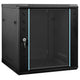 Vidaxxl Netzwerkschrank mit Stauraum schwarz 60 x 45 x 65 cm Stahl