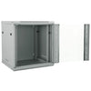 Vidaxxl Netzwerkschrank mit Stauraum, grau, 60 x 45 x 65 cm, Stahl